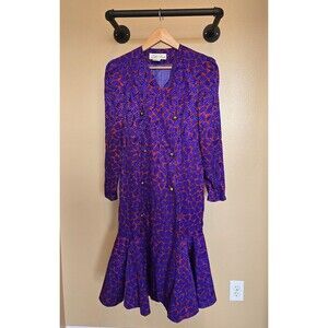 Vintage Lilli Ann long women's dress‎ size medium ( see measurements)